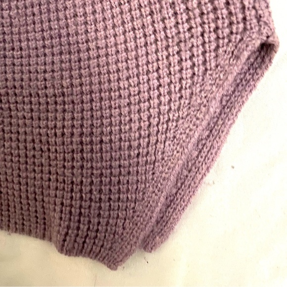 Kersh Women's Merino Wool Blend Sweater Purple M Colorblock Minimalist Oversized - Picture 6 of 7